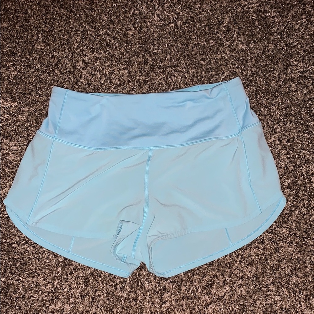 lululemon athletica Sky Blue Athletic Shorts